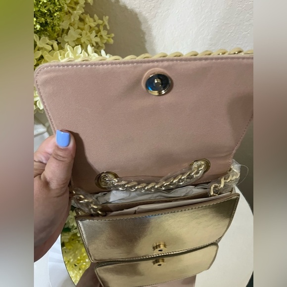 NWT Aldo Migreenwaldd Crossbody Bag, Gold - Picture 13 of 16